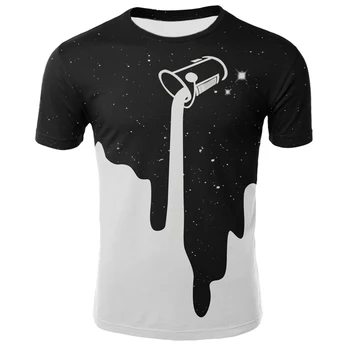 2020 nou 3D de imprimare tricou cu mânecă scurtă pentru bărbați moda trendy-vortex strada băiatul T-shirt