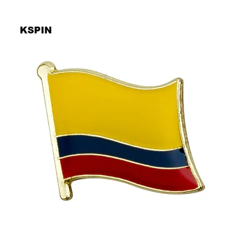 Columbia flag pin pin rever insigna 10buc o mulțime Brosa Icoane KS-0066