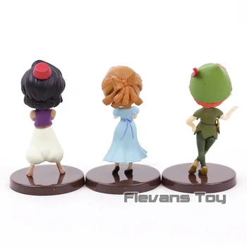 Q Posket Petit Personaje Fantastice Timp Peter Pan Wendy PVC Cifre Qposket Păpuși Jucărie 3pcs/set