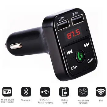 Auto Bluetooth Transmițător FM Handsfree Wireless Receptor Audio Auto MP3 Player 2.1 Un Dual USB Încărcător Rapid Accesorii Auto