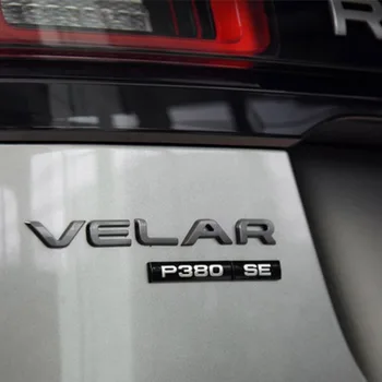 Negru lucios VELAR Scrisoare P250 P300 P380 P400e D180 D240 D300 S SE HSE Bar Emblema de Styling Auto Portbagaj Logo-ul Autocolant pentru Range Rover