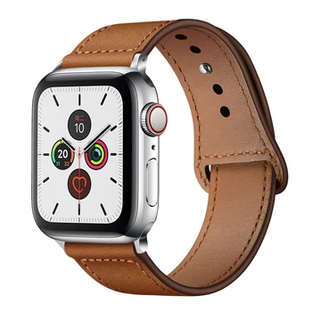 Noua din piele watchband pentru apple watch 6Se5 trupa 42mm 44mm Curea pentru iwatch Trupa serie 6/5/4/32 38mm 40mm afaceri bratara curea