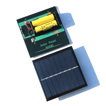 1W 4V Reîncărcabile AA Baterie de Celule Solare Încărcător Cu Baza Pentru 2xAA Baterii de Încărcare Direct