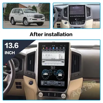 AOTSR Tesla Radio Auto Pentru Toyota Land Cruiser 200 Android 9 Multimedia cu Ecran Tactil LC200 2016 - 2019 Navigare GPS PX6 Player