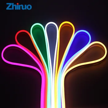 ZHINUO 12V RGB Benzi cu LED-uri SMD5050 LED Lumini de Neon Centura de 16 Culori Schimbătoare 5050 Impermeabil Benzi Cu Telecomanda 72LEDs/m
