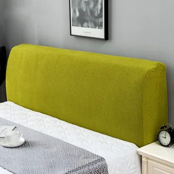 Bordura Elastica All-Incusive Bed Head/Spate Protectie antipraf Solid Culoare Verde Gri Simplu Moale Decor Acasă 1,2 m/1.5 m/1.8