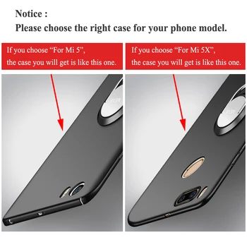 MSVII Acoperire Pentru Xiaomi Mi 5 5S 5X A1 Caz Deget Inel Subțire de Piele de Cazuri Xiomi Mi5S Mi5X Caz Suport Acoperire Pentru Xiaomi Mi5 A1 Cazuri