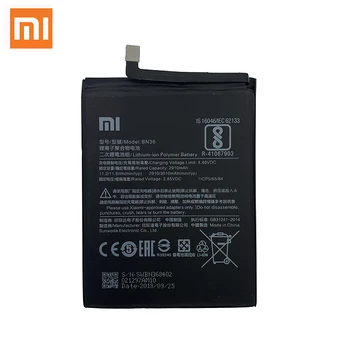 Xiao Km Original, Bateria Telefonului BN36 Pentru Xiaomi 6X A2 Mi6X MiA2 M6X MA2 Înaltă Calitate 3010mAh Telefon Înlocuire Baterii