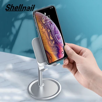 Shellnail Comprimat Smartphone Telescopic Suport de birou Suport Pentru iPhone, Samsung, Huawei, Xiaomi, Oneplus Telefon Mobil Suport Metalic
