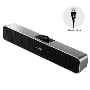 BonksN2 Speaker de Calculator USB Alimentat cu Fir Sunet Calculator Mini Bar Soundbar Difuzor Subwoofer pentru PC, Tabletă, Telefon Mobil