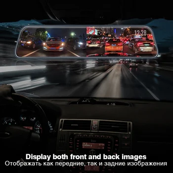 JADO 2019 G840 12-inch Streaming Oglinda Retrovizoare Dvr Auto Camera Dashcam FHD 1080P Dual Lentilă de Conducere Recorder Video de Bord Cam