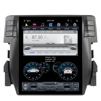 Android DVD Player Pentru Honda Civic 2016-2019 Tesla Stil FM Radio Multimedia Navigatie GPS Stereo Auto Carplay 4+128G 6 Core