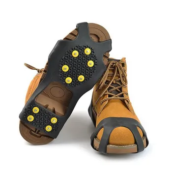 10-STUD Anti-Alunecare Pantofi de Zăpadă tălpi piroane pe pantofi Crampon Clești Rock de Pescuit de GHEAȚĂ alpinism Drumeții Alunecare Pantofi Cove