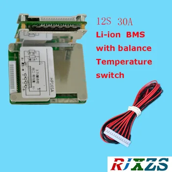 12S 30A lipo litiu-Polimer BMS/PCM/PCB bord de protecție a bateriei de 12 Pachete 18650 Li-ion de e-bike Bateria w/ echilibru