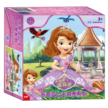Disney Jocuri Puzzle-uri Produs Autorizat Mica Printesa Sofia 48 De Piese Puzzle model de Jucarii Pentru Copii Cadouri