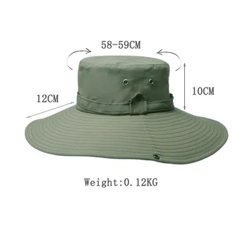 Protecție UV Găleată Pălărie de Pescuit, de Vânătoare de Vara Barbati Palarie de Soare Pescar Pălărie de Femei în aer liber Capace rezistent la apa Paie Pălărie Găleată Z0324