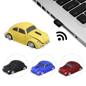 2.4 G Wireless Mașină Mouse-ul USB Soareci de Calculator Masina Formă 1000 DPI cu LED Receptor pentru PC, Laptop MacBook Air Pro tablete