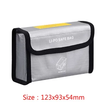 94x60x54mm Lipo Baterie Portabil de Incendiu Explozie-dovada Sac de Siguranță Rezistent la Foc pentru Yu 2 / Yu AIR 2 universal de acumulator