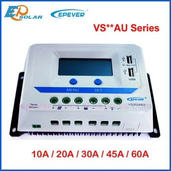 EPever PWM 10A/20A/30A/45A/60A Controler de Încărcare Solară VS-UA Serie lumina de Fundal LCD Dual USB PV Încărcător de Reglementare pentru Solar Acasă