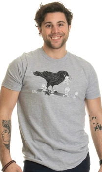 Cioara Mănâncă Stick De Familie Amuzant Negru Umor Sarcastic Sarcasm Comedie T-Shirt Mens