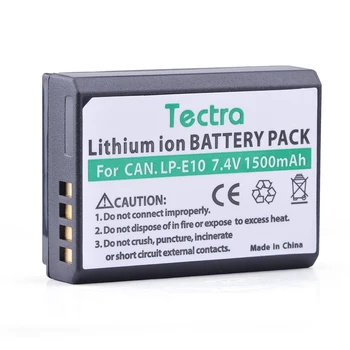 Tectra 4buc LP-E10 LPE10 LP E10 Baterie pentru Canon EOS Rebel T3 T5 T6 Kiss X50 Sărut X70 EOS 1100D EOS 1200D EOS 1300D