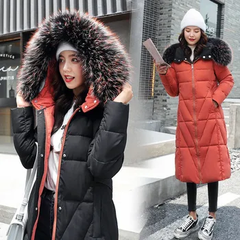 Fitaylor 2020 Noua Jacheta De Iarna Pentru Femei Haina De Vânt Cald De Sex Feminin Hooded Parka Lungă Perioadă De Design Față-Verso Zăpadă Palton Cu Curea