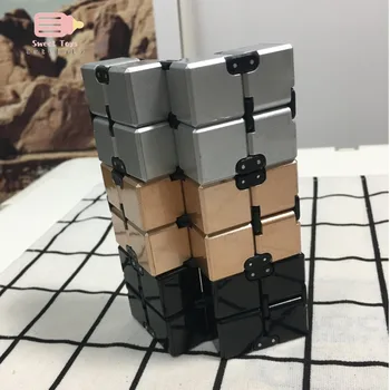 Neo Infinity Cub Magic Degetul Jucărie Birou Flip-Puzzle Cub de Relief de Stres Cub Bloc Jucărie de Învățământ Pentru Copii pentru Adulti ABS