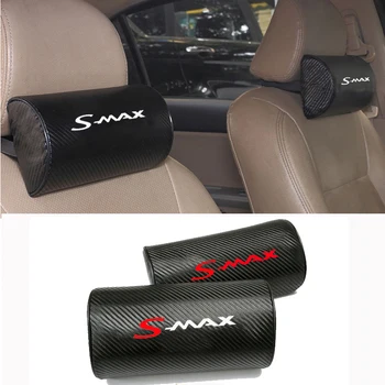 Pentru Ford Smax Fibra De Carbon Textura Auto Scaun Auto Cap Gât Restul Perna Tetiera Pad Masini Accesorios