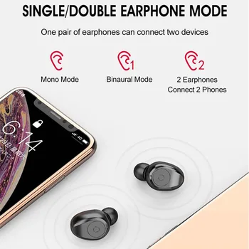 Wireless Căști Bluetooth TWS pentru Căști Mini-In-ureche Căști HIFI Handfree Afaceri Căști Impermeabil Sport Cască