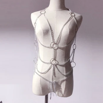 OLO Lenjerie Erotica Exotice Seturi de Costume de Rol de Adult Produse Exotice Îmbrăcăminte de Metal cu Lanț Îmbrăcăminte de Jucarii Sexuale pentru Femei