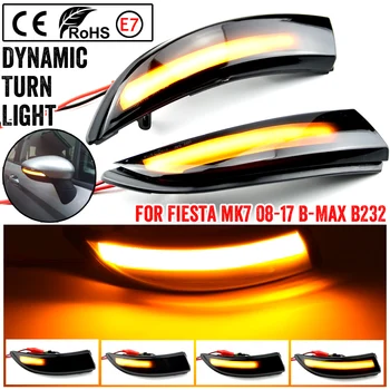 2 buc LED-uri Dinamice Turn Semnal de Lumină care Curge Lateral Aripa Oglinda Retrovizoare Indicator Pentru Ford Fiesta Mk7 2008-2017 pentru Ford B-Max