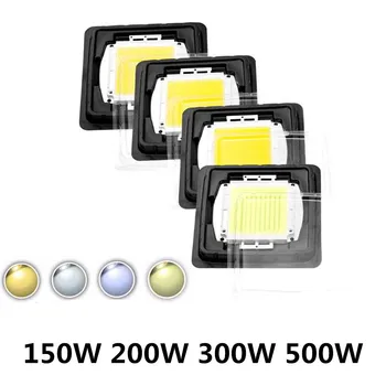 1buc 150W 200W, 300W, 500W Putere Mare LED SMD COB Bec Chip Natural Rece Alb Cald 150 200 300 500 W Watt de Lumină în aer liber