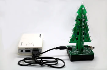 Pline de culoare RGB Pomi de Crăciun led electronice diy kit