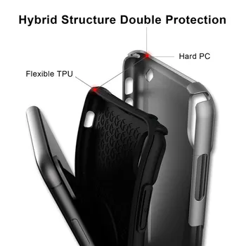Lux Puternic Hibrid Dur rezistent la Șocuri Armura Telefon Caz Pentru iPhone XS MAX XR X 8 7 6 6s Plus Cazuri TPU bumper+PC Greu Capacul Funda