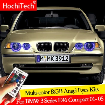 Pentru BMW Seria 3 E46 Compact 2001 - 2005 daytime running light lumini de zi Angel Eyes LED-uri RGB Multi-Faruri de culoare Inel kit