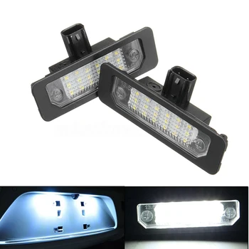1 Pereche Masina cu LED-uri de Lumină de inmatriculare Lampa de Înlocuire pentru Ford Focus 08-11 Fuziune 10-14 Mustang Accesorii Auto