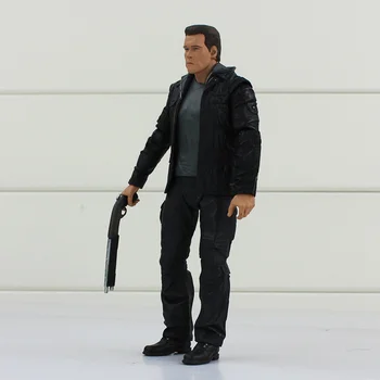 17cm NECA Arnold Schwarzenegger Acțiune Figura Terminator T-800 De Comando Cu Arma Arma de Colectie Guardian Model de Păpuși