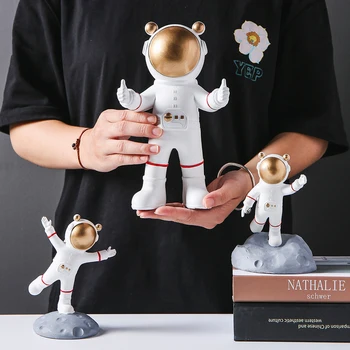 Nordic Moderne Astronaut figurine miniaturale Rasina de Artizanat Acasă fairy garden decor de birou articole pentru Mobilier camera de accesorii