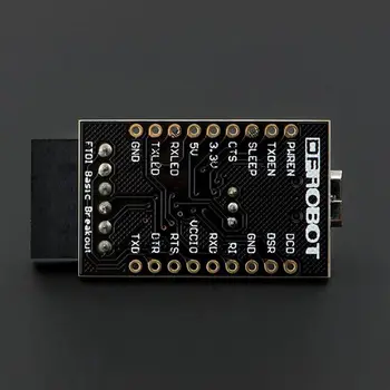 DFRobot FTDI Basic Program Breakout/Downloader/Arzător, 3.3/5V FT232RL USB la serial IC pentru Arduino FIO/pro/mini și lilișor