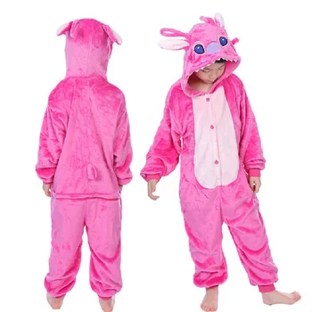 4-12Y Animal Copii Pijamale pentru Fete de Iarna cald Pijamale, haine de Fată Băiat Unisex Pijama Copii Verde Roșu Desene animate Sleepwears
