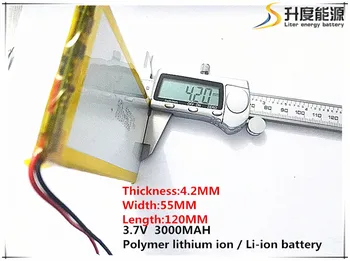 Cel mai bun baterie brand transport Gratuit 3.7 V baterie litiu-polimer de 3000 mah ultra-subțire de mare capacitate DIY tableta 4255120