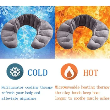 Portabil Gât Mai Cald Bretele De Sprijin Bărbați Femei Wrap Cald Și Rece Terapie Gri Umăr Bretele De Sprijin Dureri Musculare Relief Folie