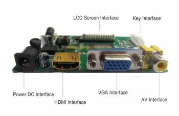 7 inch 1024*600 Ecran HDMI Display LCD+touch capacitiv ecran cu un Driver de Placa Monitor pentru Raspberry Pi Banane/Portocale Pi