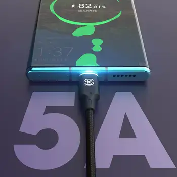 Bakeey 1,2 m 5A Magnetic de Încărcare Super Tip C Micro USB Cablu de Date pentru Samsung S20 Pentru Huawei Matebook Notebook-uri Xiaomi Redmi