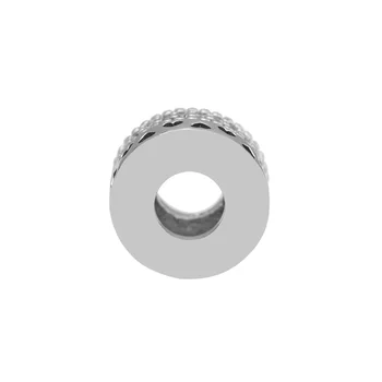 Autentic Argint 925 Clar CZ Rotund Farmecul Margele pentru a Face Bijuterii se Potrivesc Pandora Farmecul Bratari DIY Șirag de mărgele Găsirea