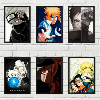 Naruto Anime Japonez Retro Caracter Pictura pentru Copii Cameră Dormitor Pictura Decorativa postere canvas tablou M611