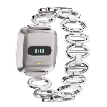 Lanț Din Oțel Inoxidabil Stil Ceas Bratara Banda Curea Pentru Fitbit-Versa Lite Eliberare Rapidă WristStrap Ceas Trupa Accesorii
