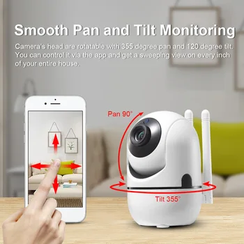 Jiansu Mini 1080p Camera Wifi Hotselling Utilizarea în Interior cu Mișcare de Detectare și de Urmărire Automată Acasă Inteligent Viața Ycc365plus