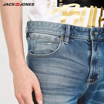 JackJones Barbati Skinny Rupti Blugi în Dificultate Bărbați Denim Pantaloni streetwear 218332573