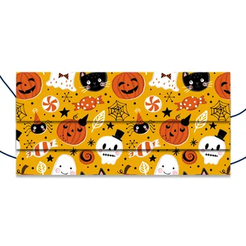 50pcs Copii Mască de Unică folosință Trei Straturi Cu Topi sufletul la gură o Cârpă de Halloween/Tema de craciun Desene animate de Imprimare Masca